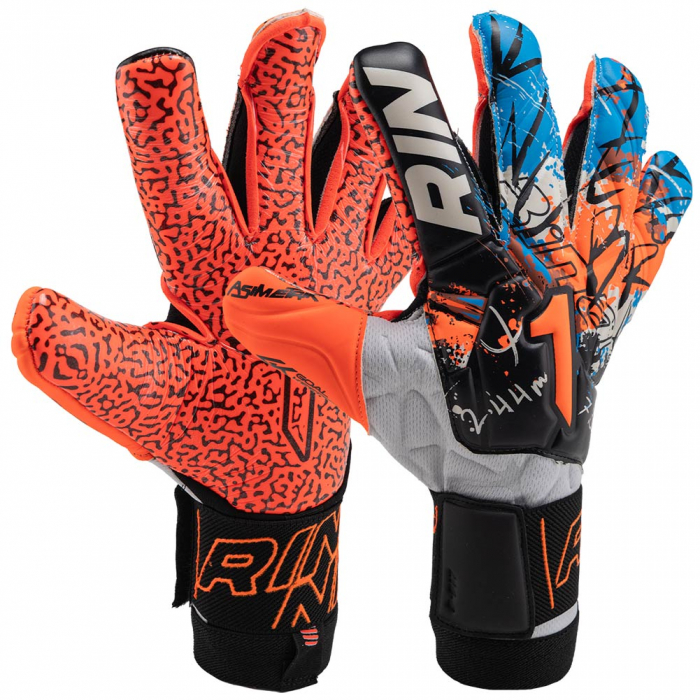 ASRA639 Rinat ASIMETRIK Super Grip Resistance Goalkeeper Gloves White/Orange ASRA639 Rinat ASIMETRIK Super Grip Resistance Goalkeeper Gloves White/Orange