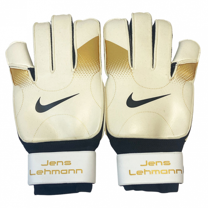 NIKEC003 Nike Vapor Grip 3 Jens Lehman 2006 Goalkeeper Gloves (White/Gold)