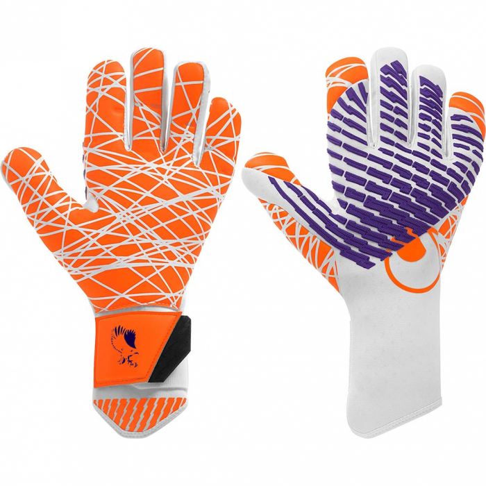 Uhlsport CYBERTEC ULTRAGRIP HN Maignan Goalkeeper Gloves white/fluo-orange Uhlsport CYBERTEC ULTRAGRIP HN Maignan Goalkeeper Gloves white/fluo-orange