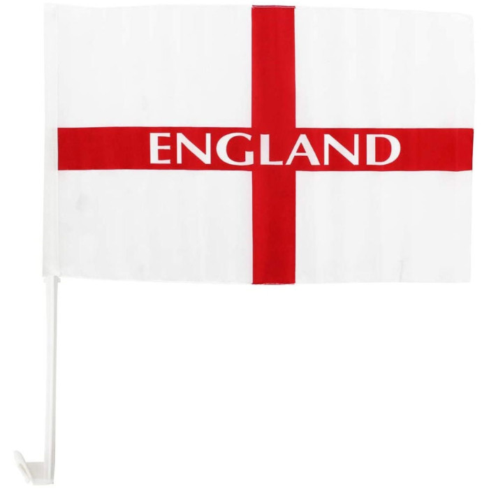 England St George Car Flag Red/White