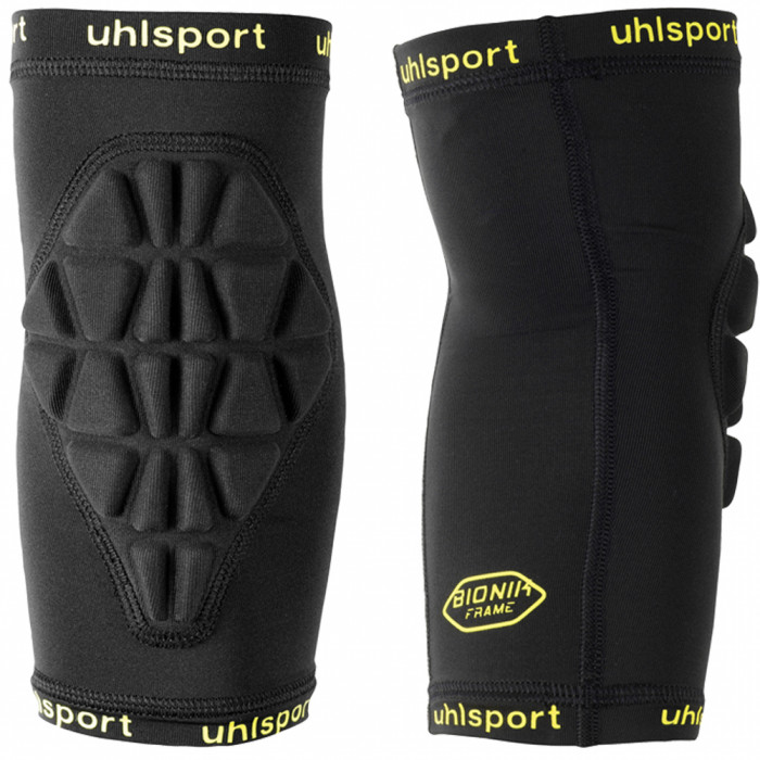  100696601 UHLSPORT BIONIKFRAME ELBOW PAD black/fluo yellow 