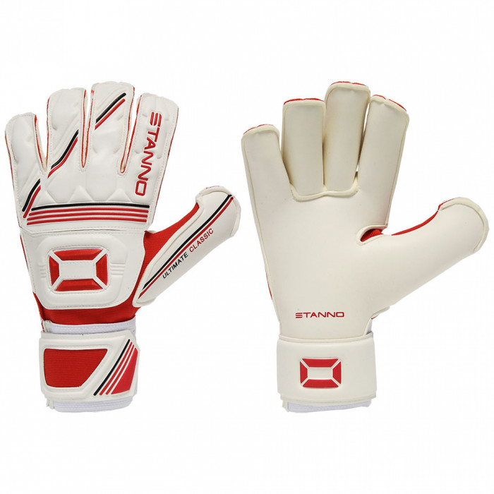 Stanno Ultimate Grip Roll Finger II Goalkeeper Gloves White/Red