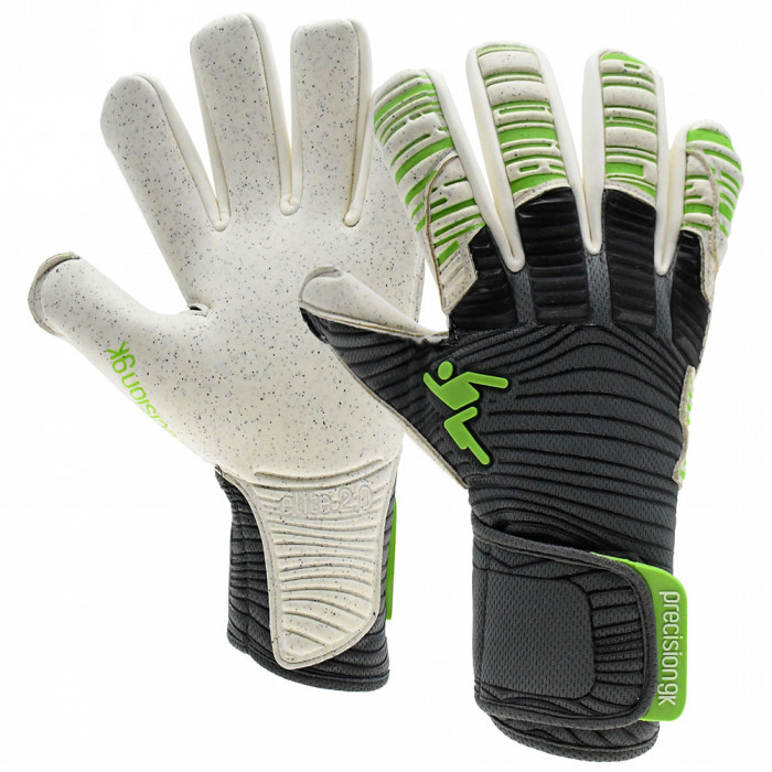 Precision GK Elite 2.0 Quartz Goalkeeper Gloves Grey/Slime Green