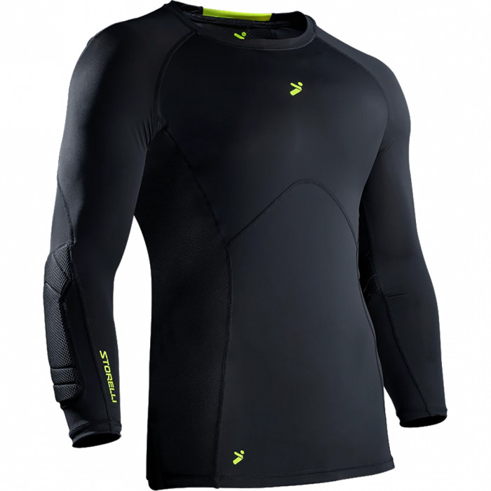 Storelli BodyShield Goalkeeper Light Matchday 3/4 Undershirt (Black/Volt)