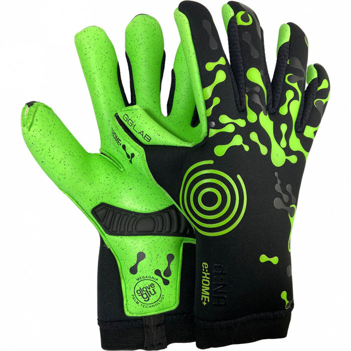 GG:LAB eXOME+ Goalkeeper Gloves black/green gecko