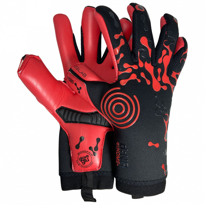 GG:LAB eXOME+MEGAGRIP PLUS Goalkeeper Gloves Black/Red