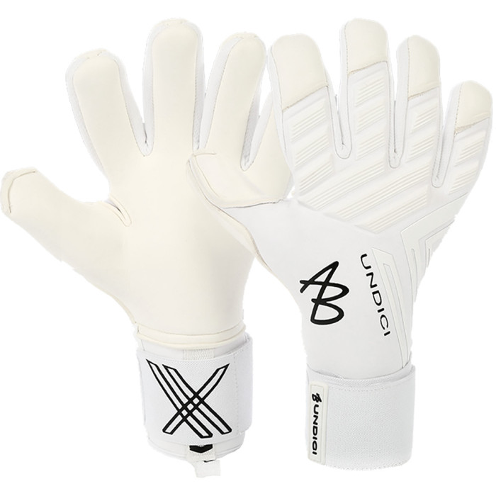 AB1 Undici Bianco Junior Goalkeeper Gloves White Out
