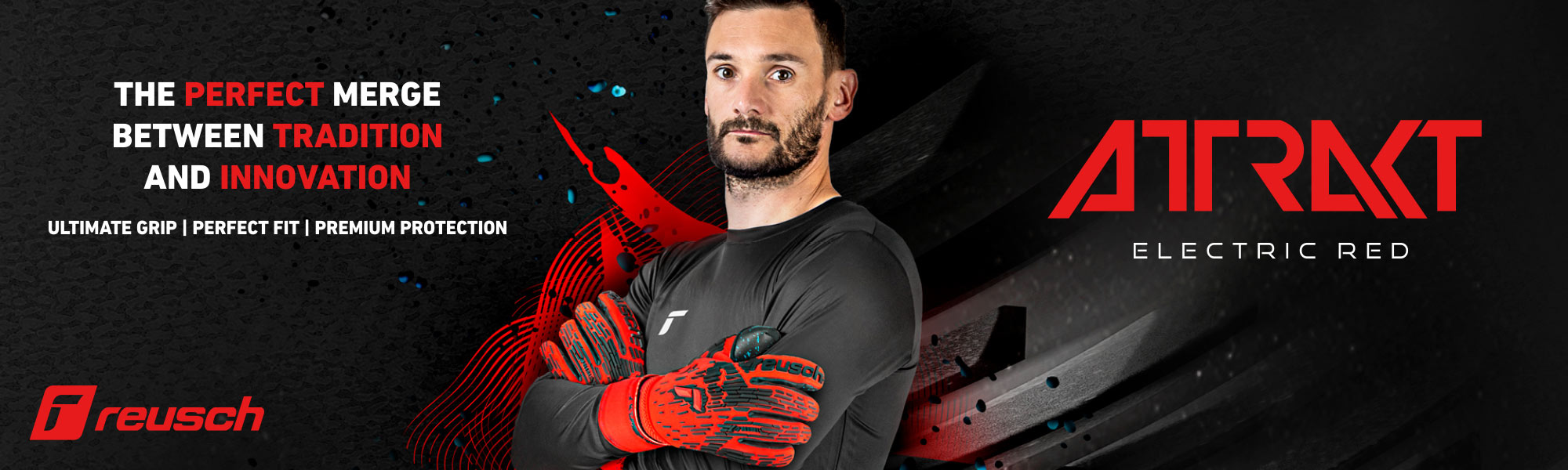 Reusch Electric Red Kids Goalkeeper Gloves